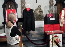 Eksponaty wystawione są w sali barokowej muzeum