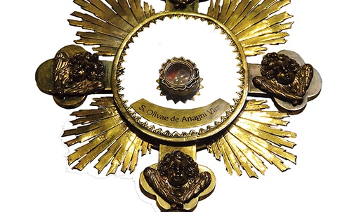  Otrzymane w 2013 roku relikwie św. Oliwii mają ok. 1,5 centymetra