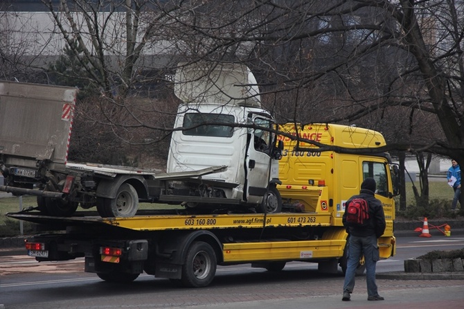 Wypadek autobusu w Katowicach