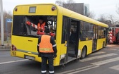 Wypadek autobusu w Katowicach