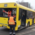 Wypadek autobusu w Katowicach