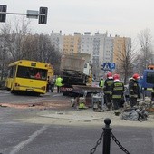 Wypadek autobusu w Katowicach