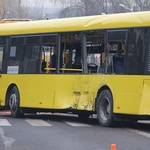 Wypadek autobusu w Katowicach