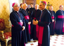  Biskupi przed spotkaniem z papieżem Franciszkiem
