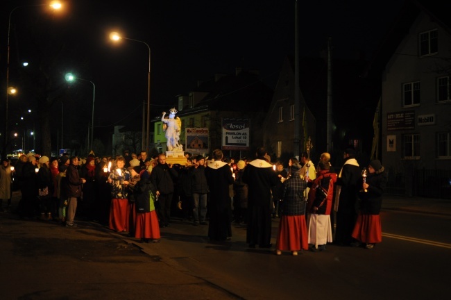 Procesja z figurą św. Michała