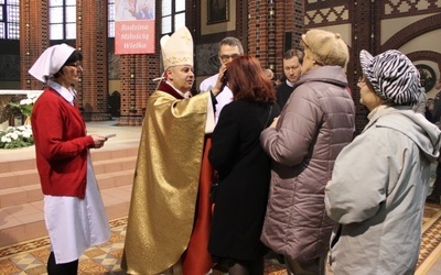 Bp Rudolf Pierskała w gliwickiej katedrze