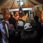Liturgia w namiocie modlitwy na kijowskim Majdanie