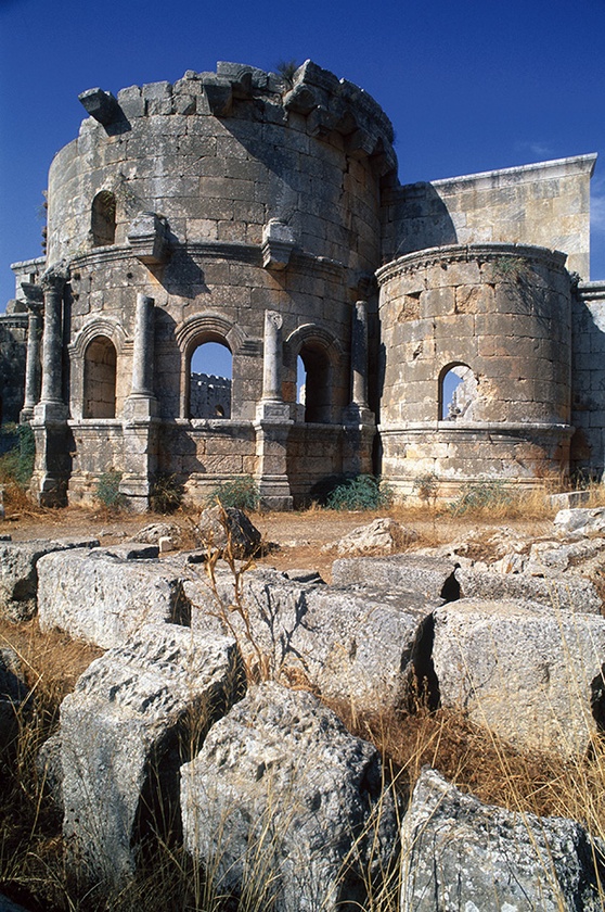  Ruiny bazyliki św. Szymona Słupnika w Qala’at Samaan