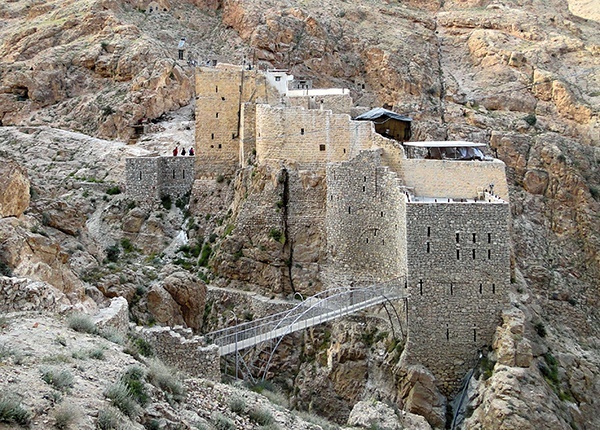 Założony w VI wieku klasztor  pw. Mojżesza Abisyńskiego  (Mar Musa)