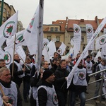 Protest ratowników górniczych