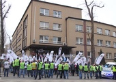 Protest ratowników górniczych