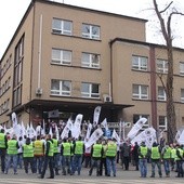 Protest ratowników górniczych