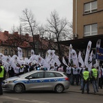 Protest ratowników górniczych