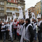 Protest ratowników górniczych