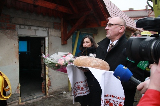 Poświęcenie krzyży na cerkwi w Kędzierzynie-Koźlu