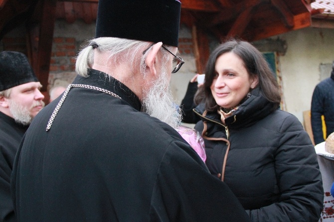 Poświęcenie krzyży na cerkwi w Kędzierzynie-Koźlu