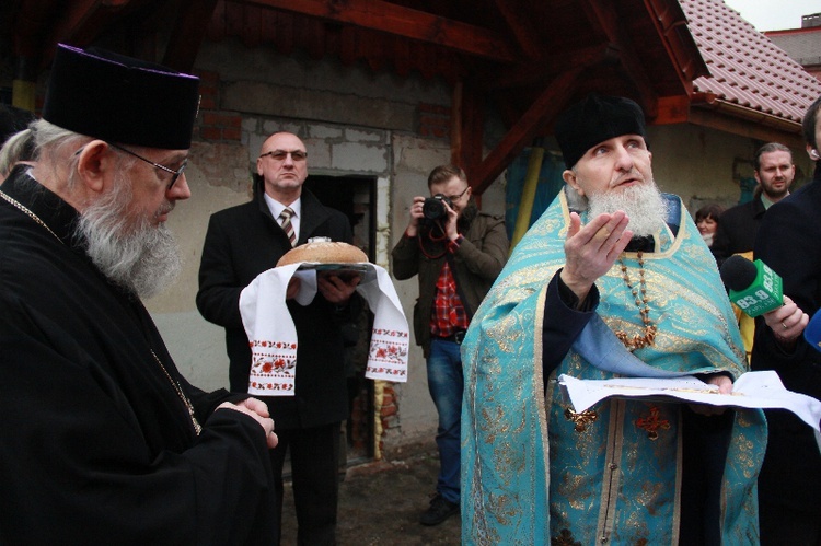 Poświęcenie krzyży na cerkwi w Kędzierzynie-Koźlu