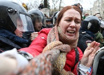 Moskwa po Majdanie: Policja zatrzymała 430 opozycjonistów