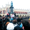 W sobotę na Rynku Głównym odbył się wiec poparcia dla wolnej Ukrainy