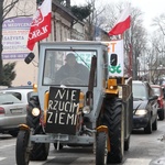 Prostest rolników w Nowym Sączu w 2013 roku