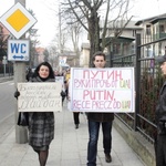 Protest przed rosyjskim konsulatem