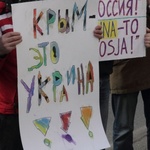 Protest przed rosyjskim konsulatem