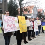 Protest przed rosyjskim konsulatem