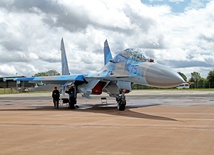 Rosyjskie myśliwce nad Ukrainą