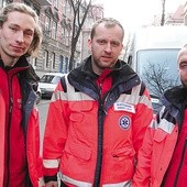  Jacek Wawrzynek, Tomasz Lemm i Michał Wieczorek 27 lutego w Katowicach, tuż po powrocie z Kijowa