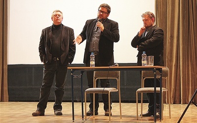  Uczestnicy spotkania (od lewej): dr Krzysztof Gwóźdź, Sebastian Rosenbaum i dr Mirosław Węcki