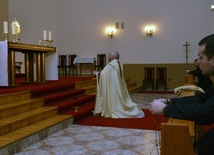 Nabożeństwo poprowadził ojciec duchowny seminarium, ks. Zenon Sala