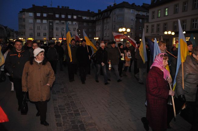 Marsz dla Ukrainy w Szczecinku