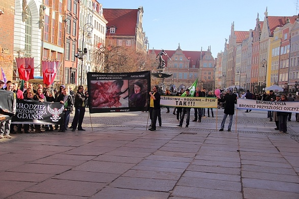 Manifa i antymanifa na ulicach Gdańska