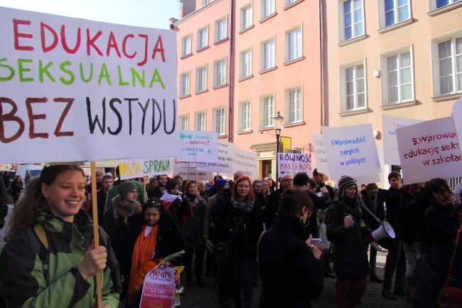 Dwie manifestacje w Gdańsku 