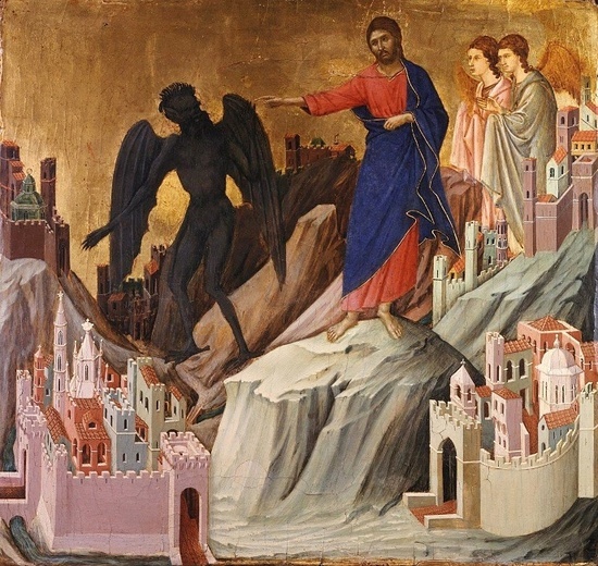 Duccio, Kuszenie Chrystusa