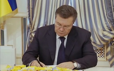 Janukowycz wygłosi oświadczenie