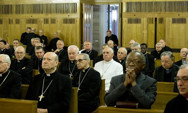 Franciszek na rekolekcjach