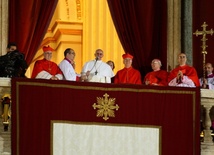 Papież Franciszek zaraz po wyborze