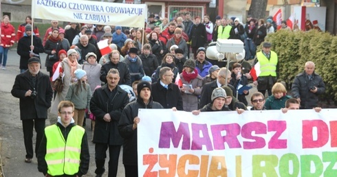 Maszerowali, by przypomnieć, że człowiek ma prawo do życia i do rodziny