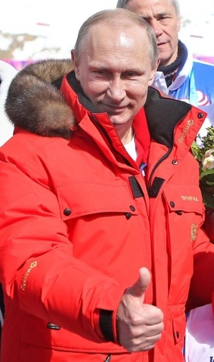 Putin obserwuje Krym z Soczi