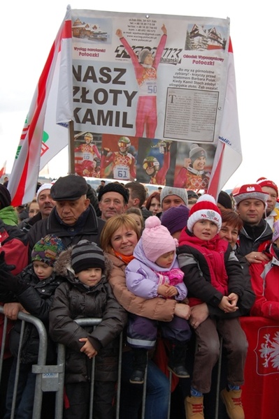 Mistrzowskie przywitanie Kamila Stocha