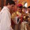 Podczas tej Eucharystii bp Roman Pindel poświęcił olej Krzyżma św.