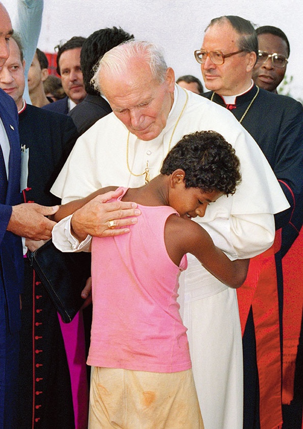 Październik 1991 r., w czasie pielgrzymki do Brazylii