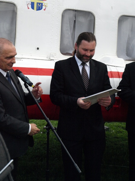 Prezentacja papieskiego śmigłowca