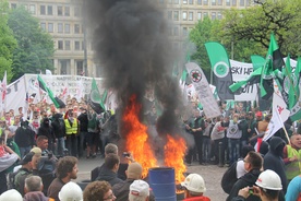 Górnicza manifestacja