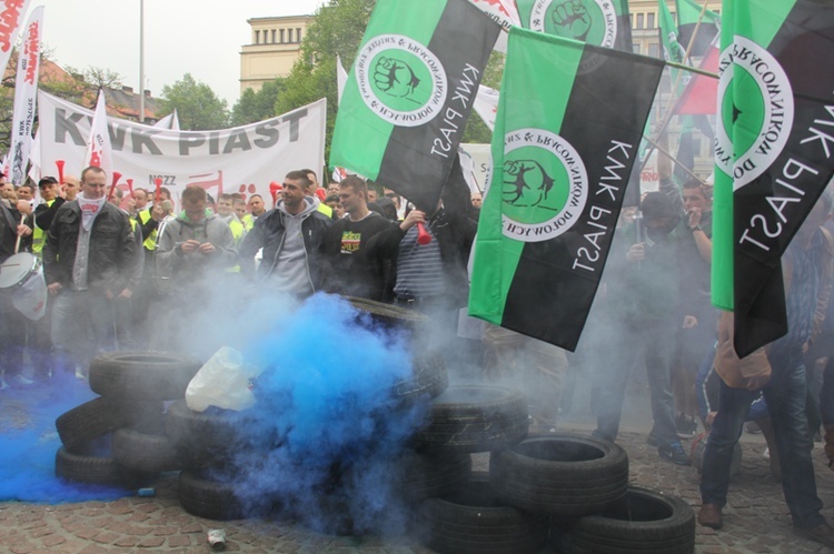 Demonstracja górników