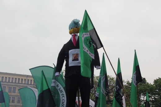 Demonstracja górników