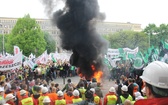 Demonstracja górników