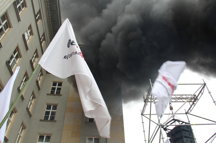 Demonstracja górników