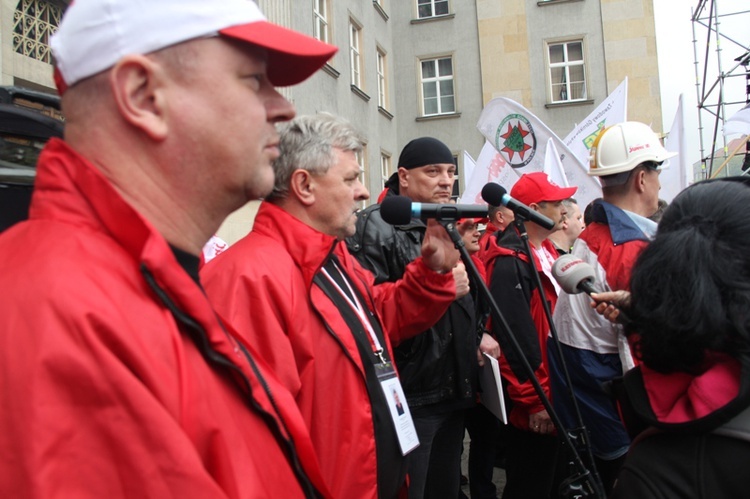 Demonstracja górników